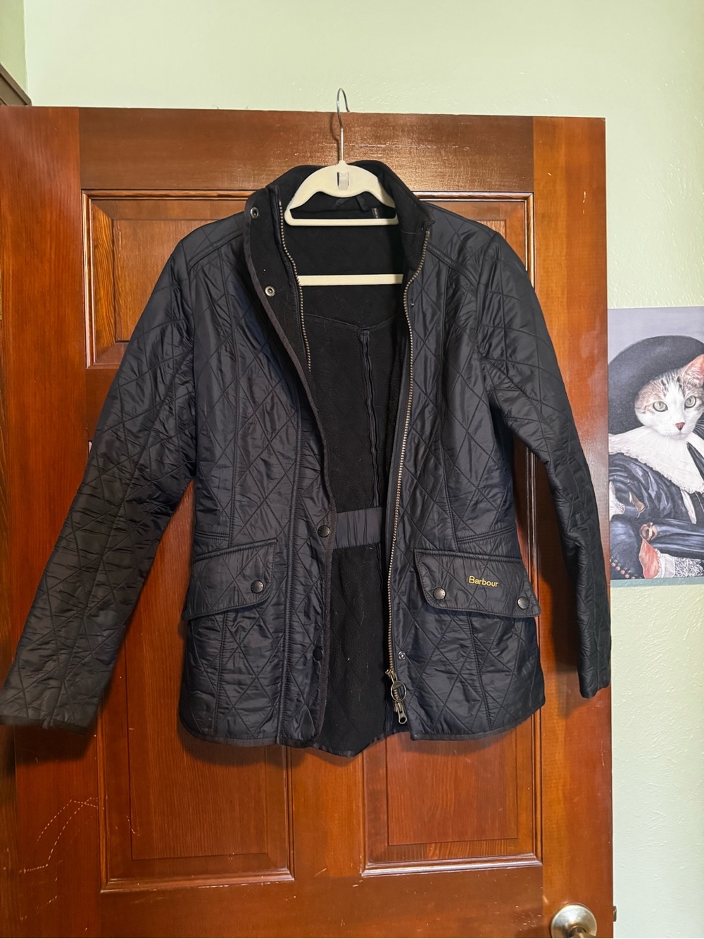 Barbour Quilted Black Women's Jacket Size 6